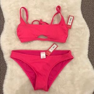 NWT hot pink target bikini